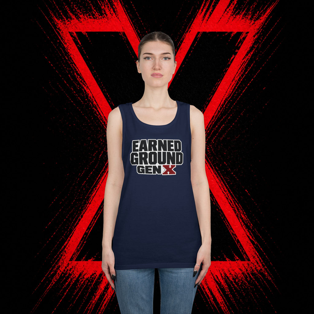 Earned Ground Gen X Tank Top - Vintage Retro Graphic