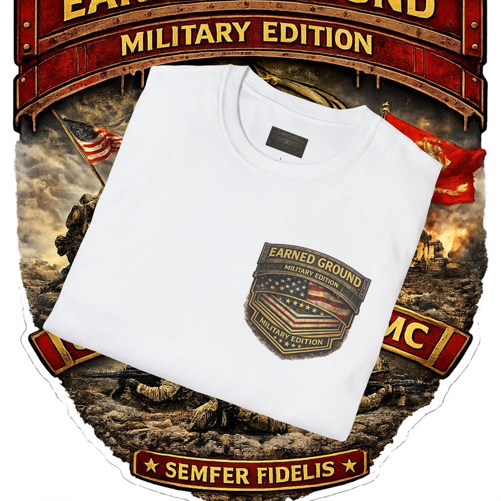Earned Ground Military Edition USMC — USMC Military Tribute Pocket Tee