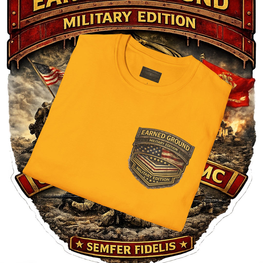 Earned Ground Military Edition USMC — USMC Military Tribute Pocket Tee