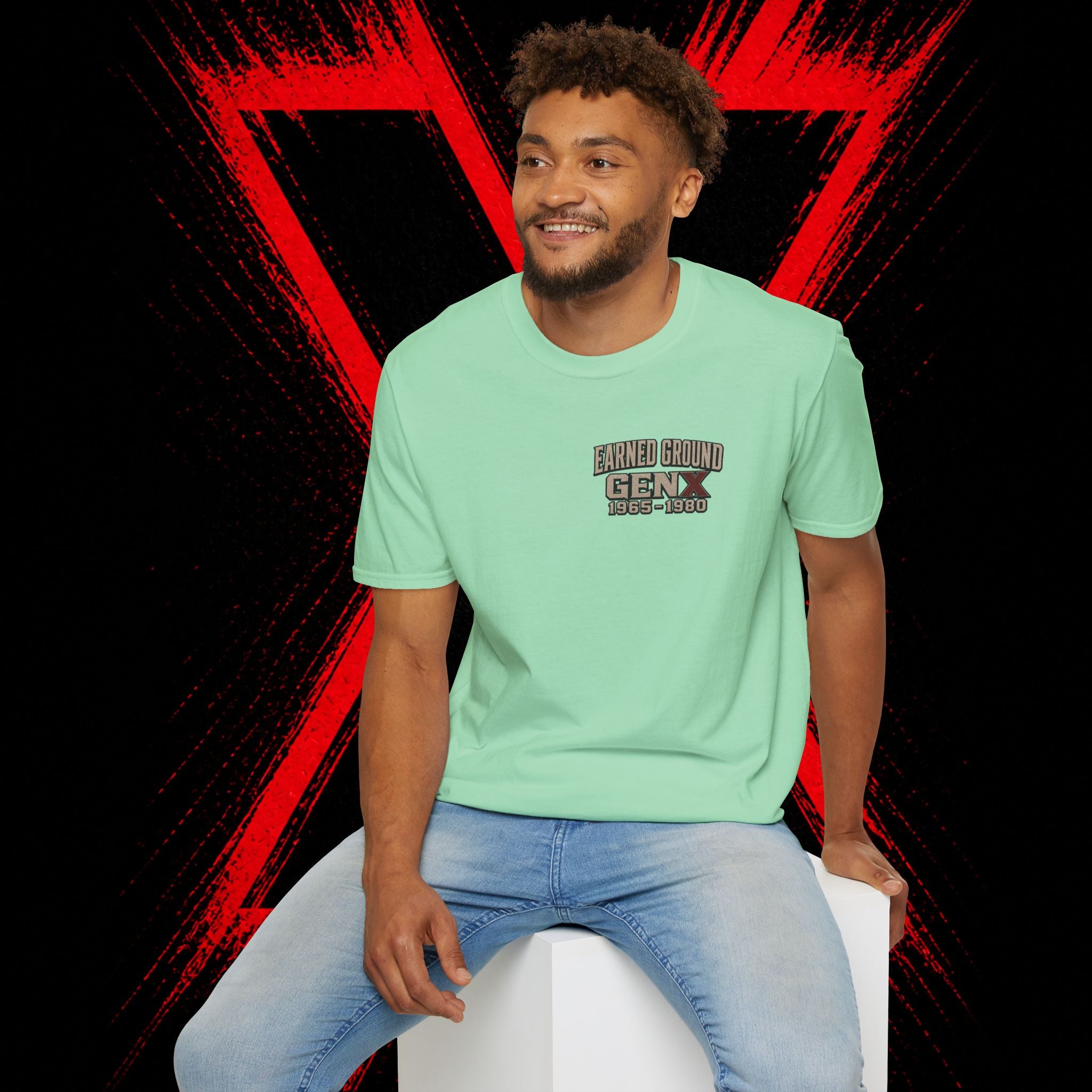 Earned Ground Gen X 1965–1980 Retro Vintage Tee— Gen X 1965–1980 Retro Vintage Tee