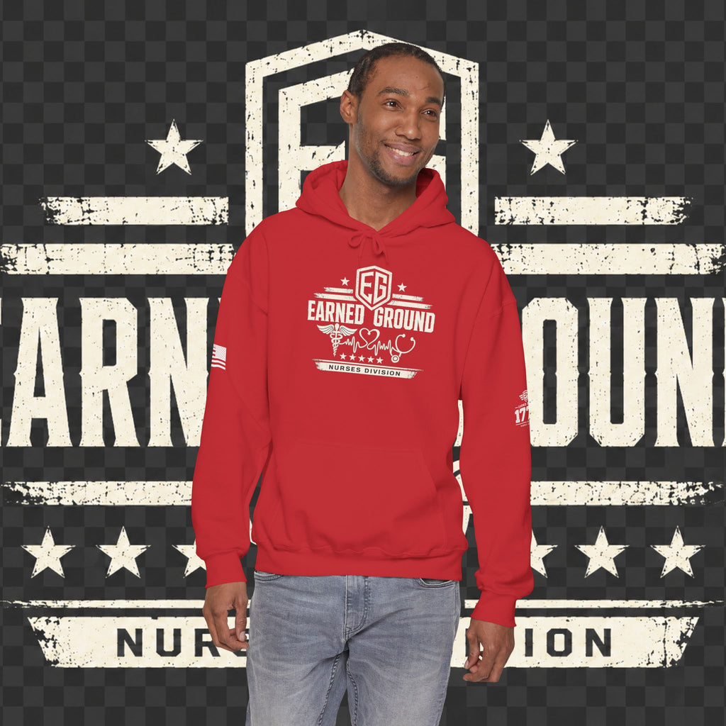 Earned Ground Nurses Division Hoodie — Nurse Tribute Pullover