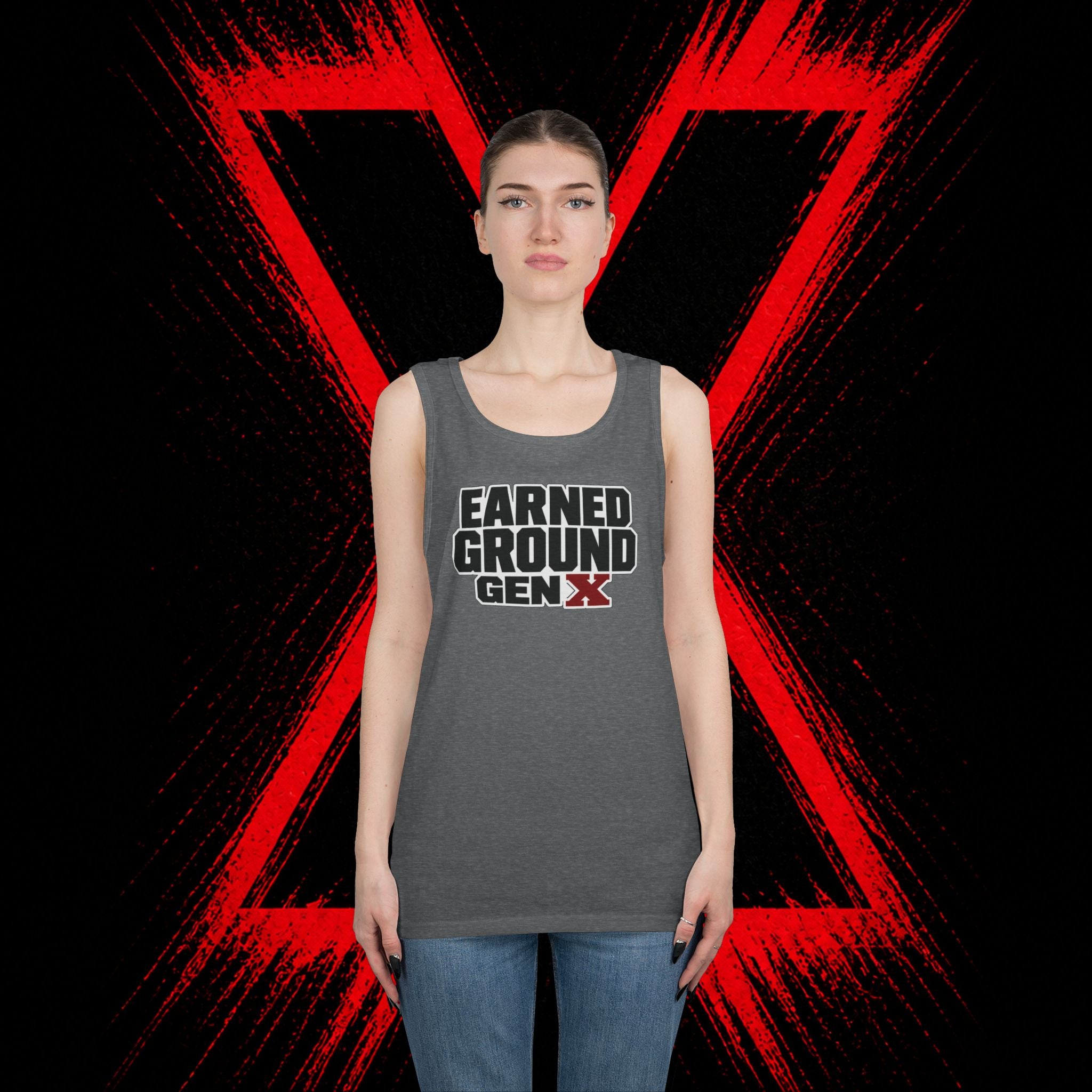 Earned Ground Gen X Tank Top - Vintage Retro Graphic