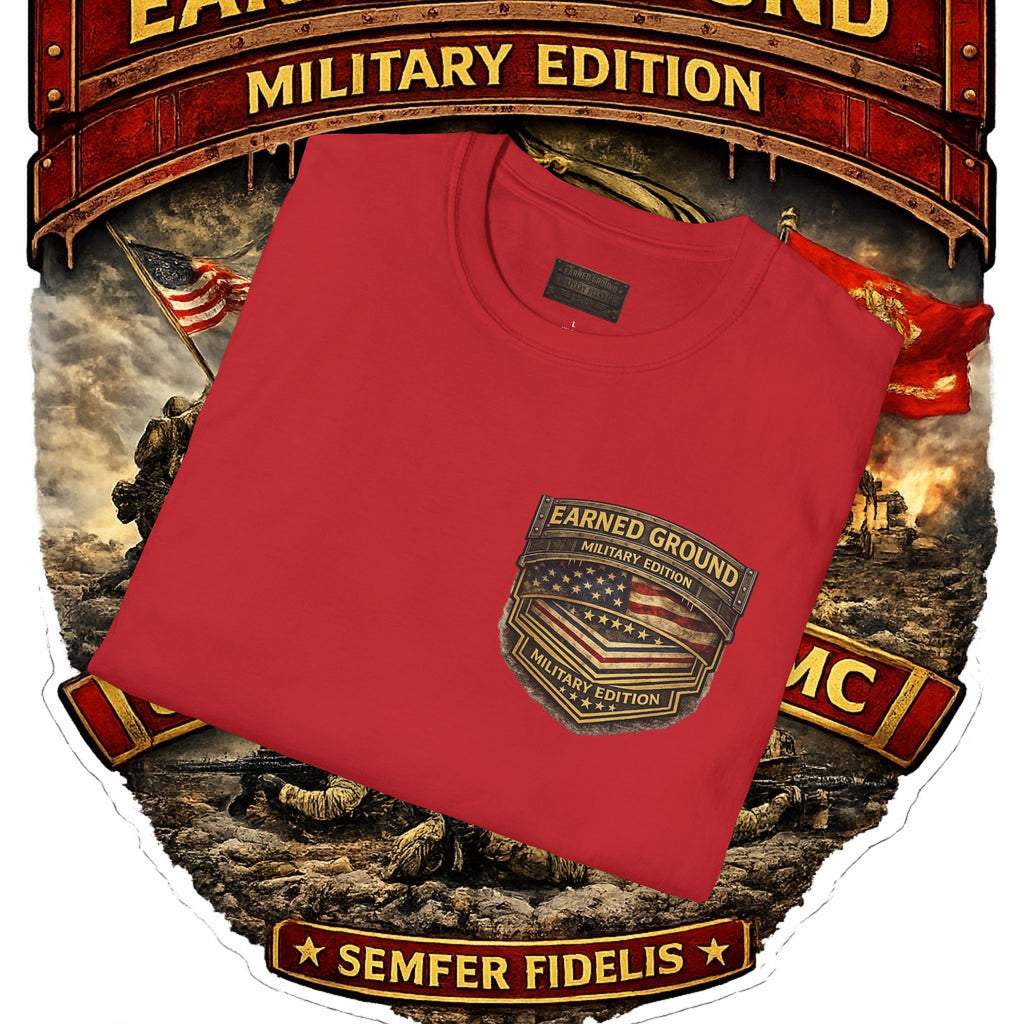 Earned Ground Military Edition USMC — USMC Military Tribute Pocket Tee