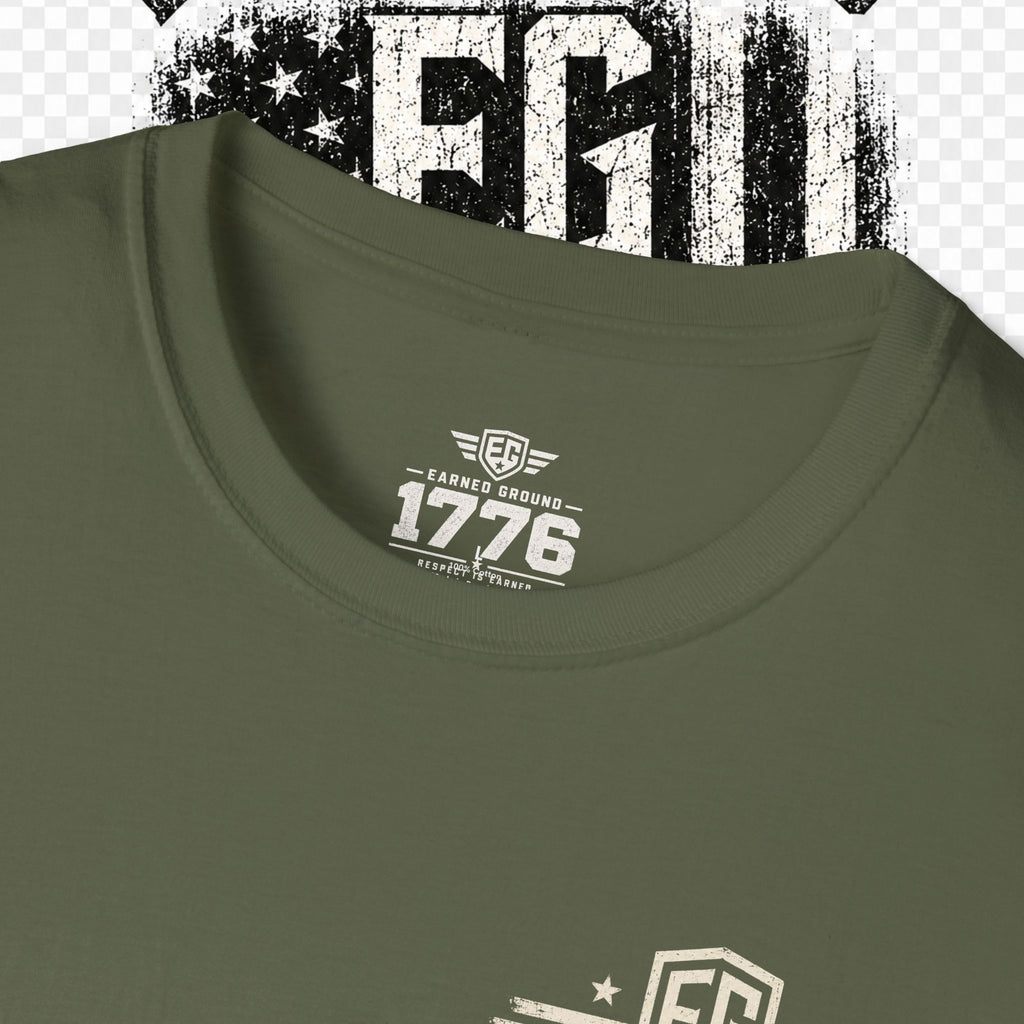 EARNED GROUND "BLUE COLLAR DIVISION" Coastal Calm Graphic T-Shirt