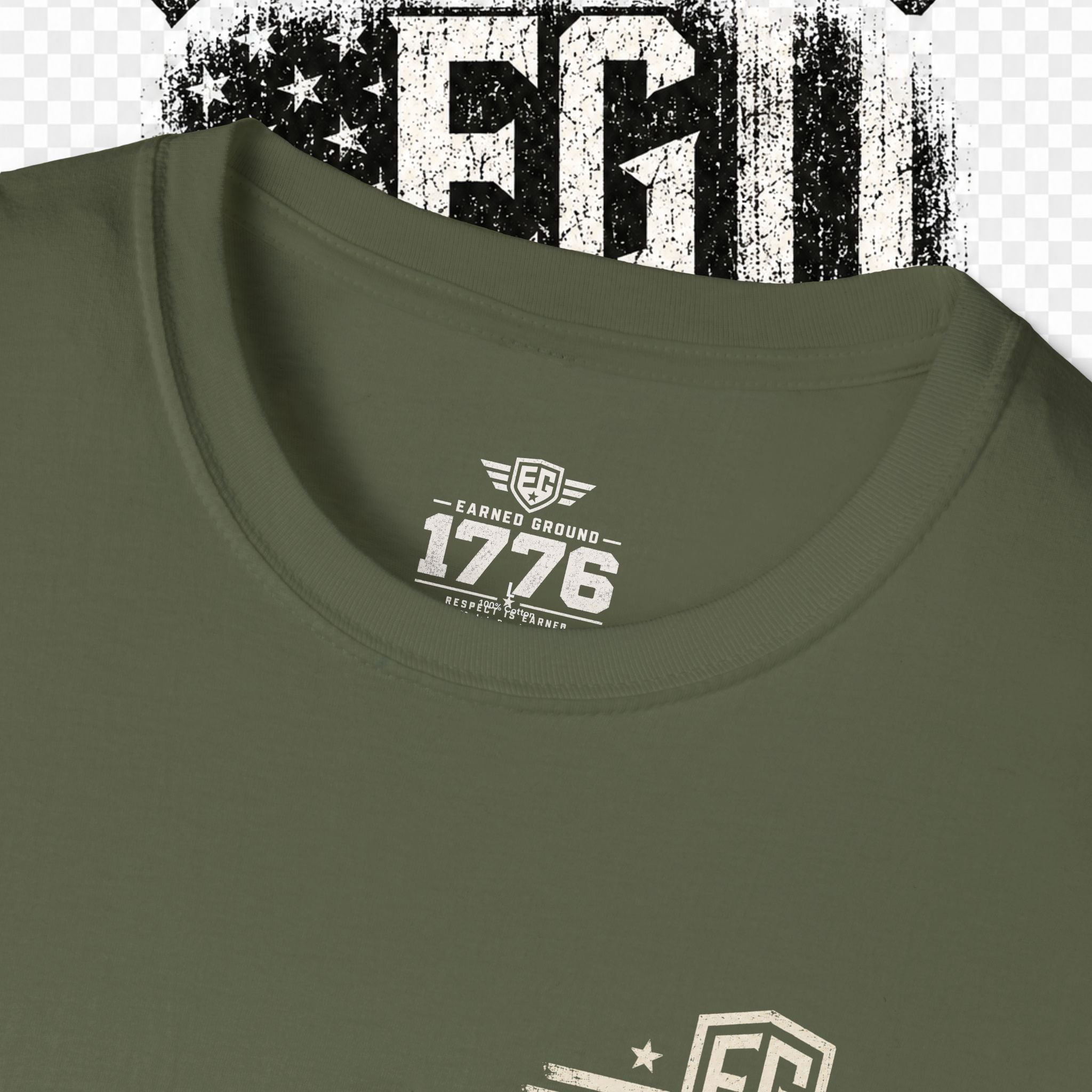 EARNED GROUND "BLUE COLLAR DIVISION" Coastal Calm Graphic T-Shirt