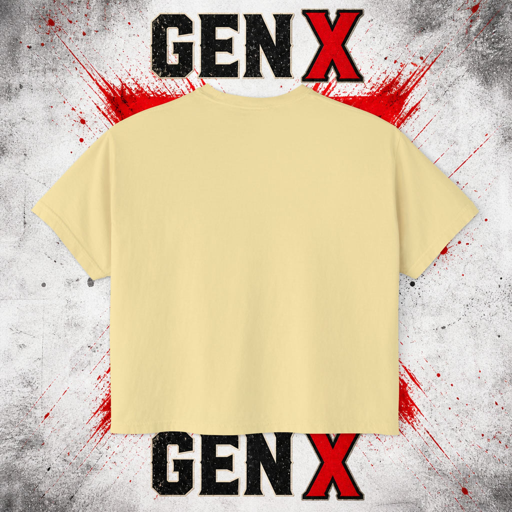 Gen X Women's Boxy Tee — "Earned Ground" 1965–1980 Retro