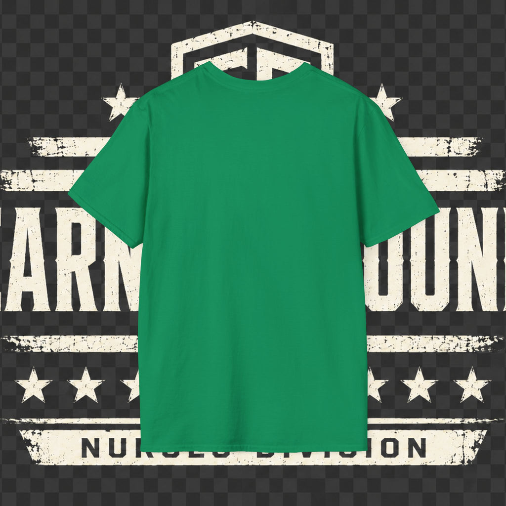 Earned Ground Nurses Division T-Shirt — Nurse Appreciation Medical Heartbeat Tee