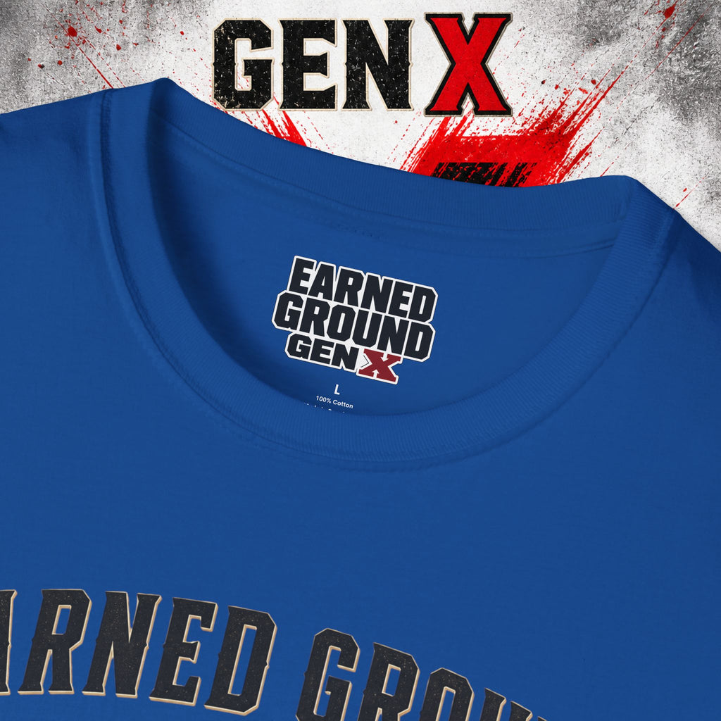 Earned Ground GEN X T-Shirt — 1965–1980 Retro Pride Tee