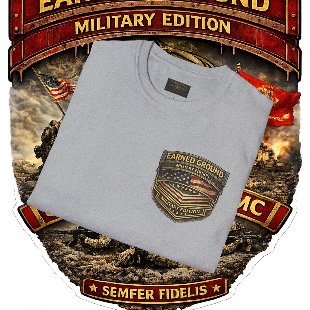 Earned Ground Military Edition USMC — USMC Military Tribute Pocket Tee