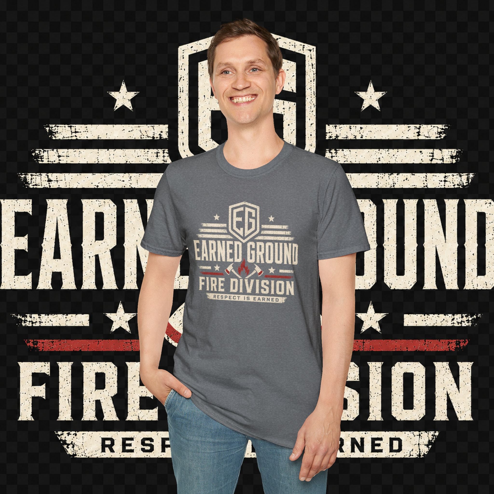 Earned Ground Fire Division T‑Shirt