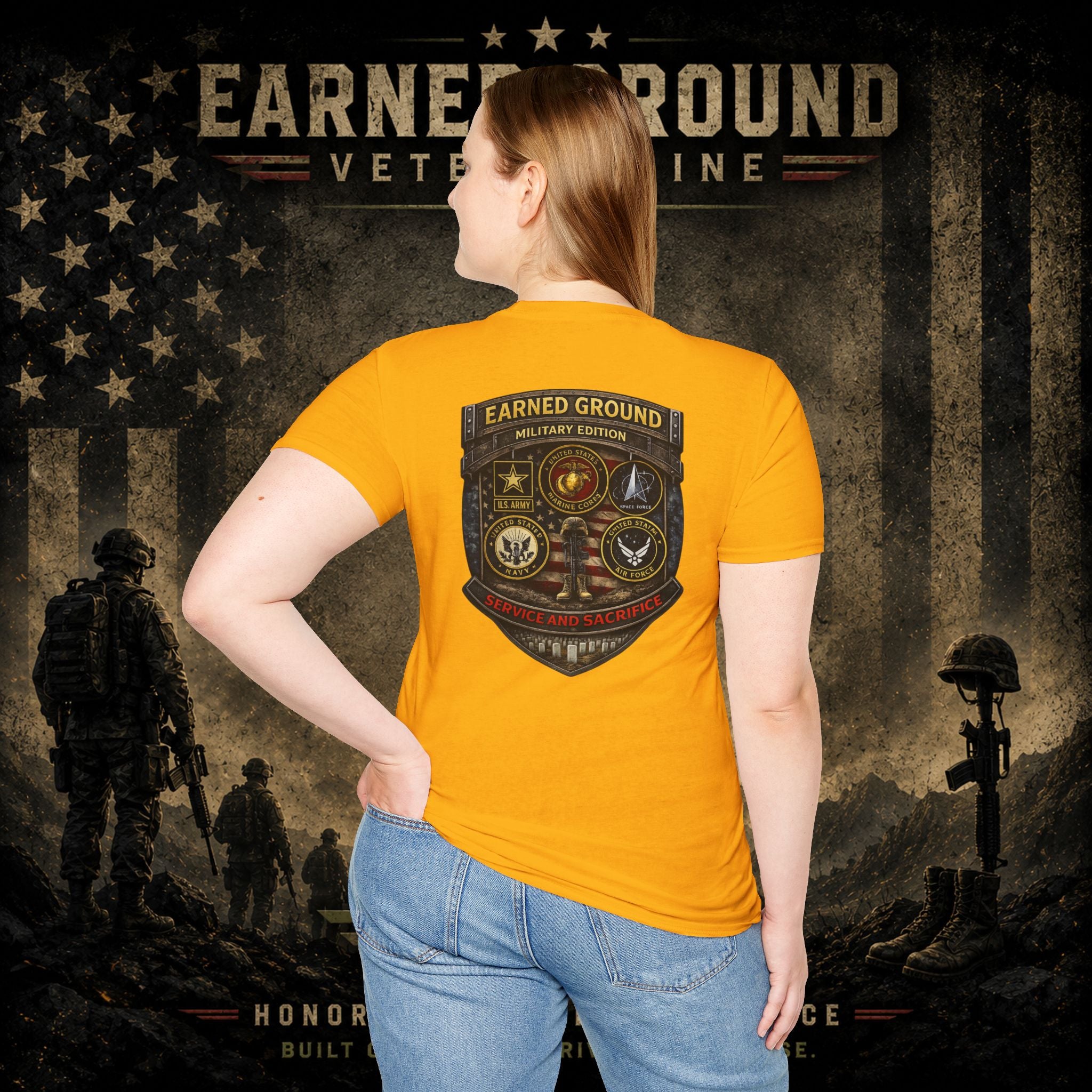 Earned Ground Military Divison — Honor Courage Sacrifice