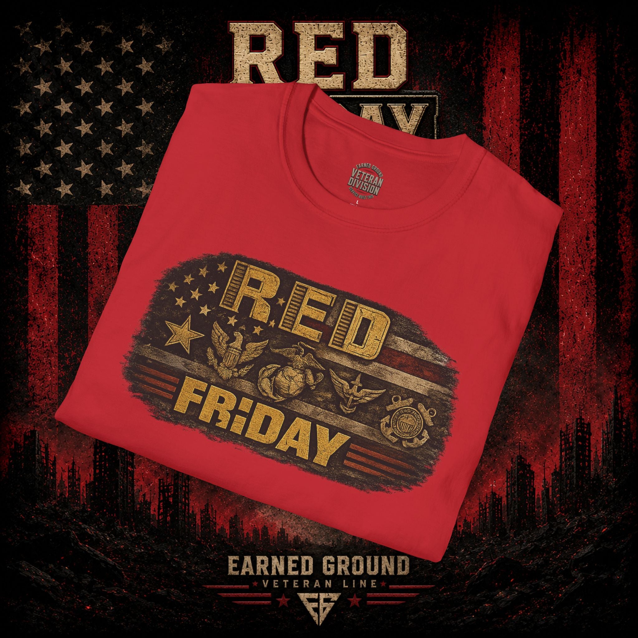 Red Friday T-Shirt – Patriotic 'Until They All Come Home' Support Tee