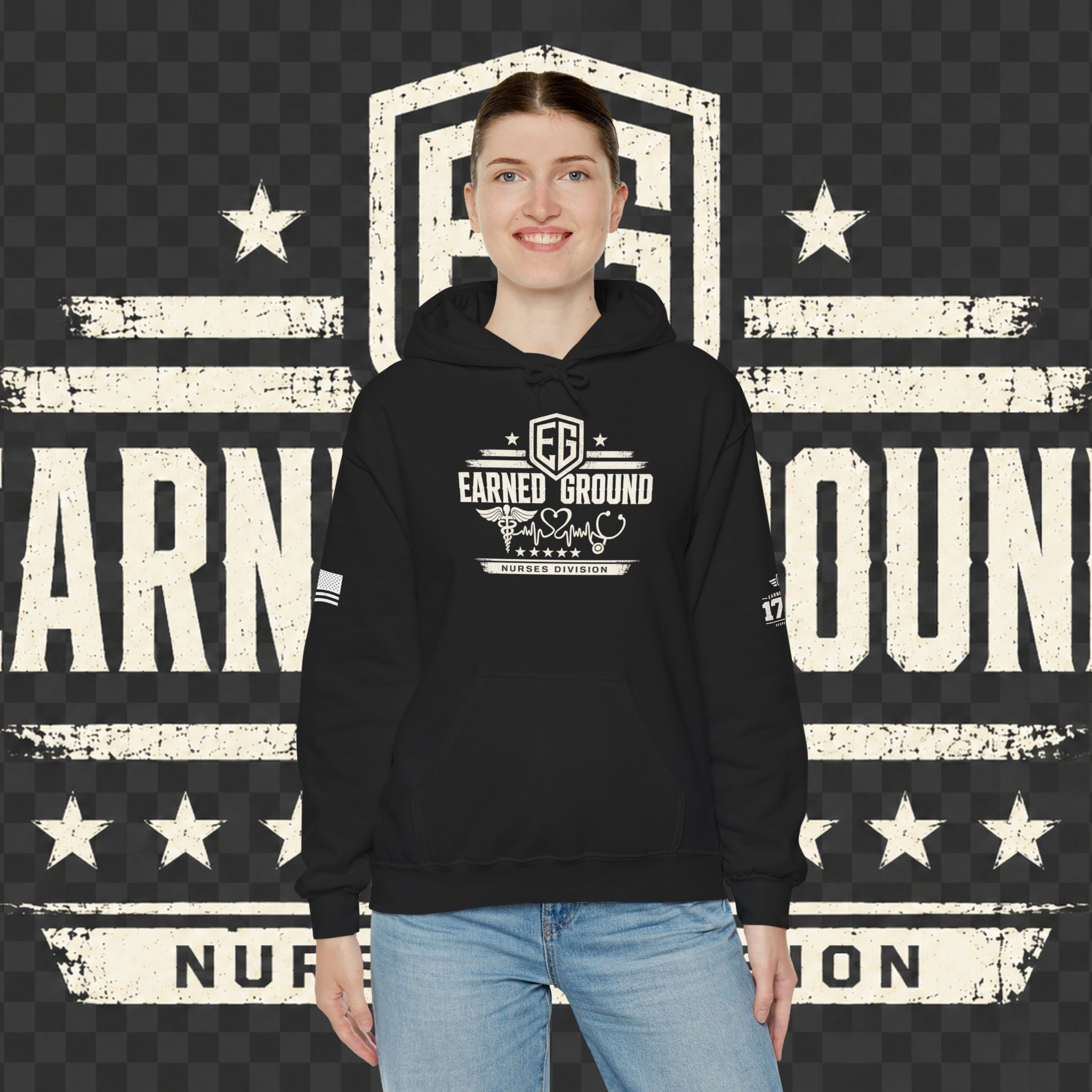 Earned Ground Nurses Division Hoodie — Nurse Tribute Pullover