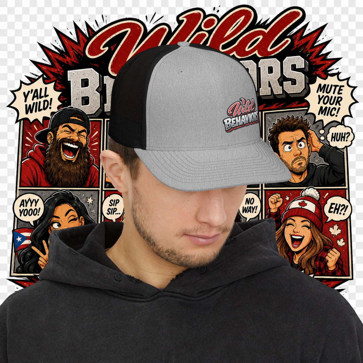 Earned Ground "Wild Behaviors" Richardson 112 – Retro Patch Trucker Hat