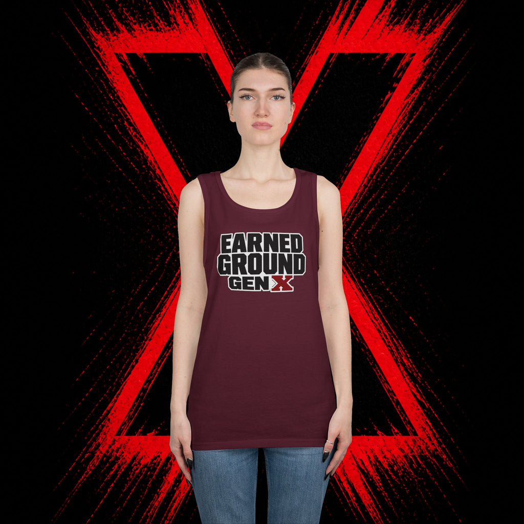 Earned Ground Gen X Tank Top - Vintage Retro Graphic