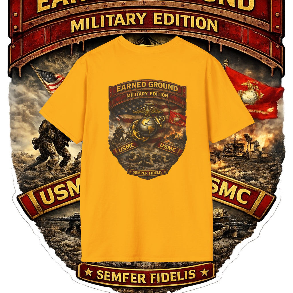 Earned Ground Military Edition USMC — USMC Military Tribute Pocket Tee