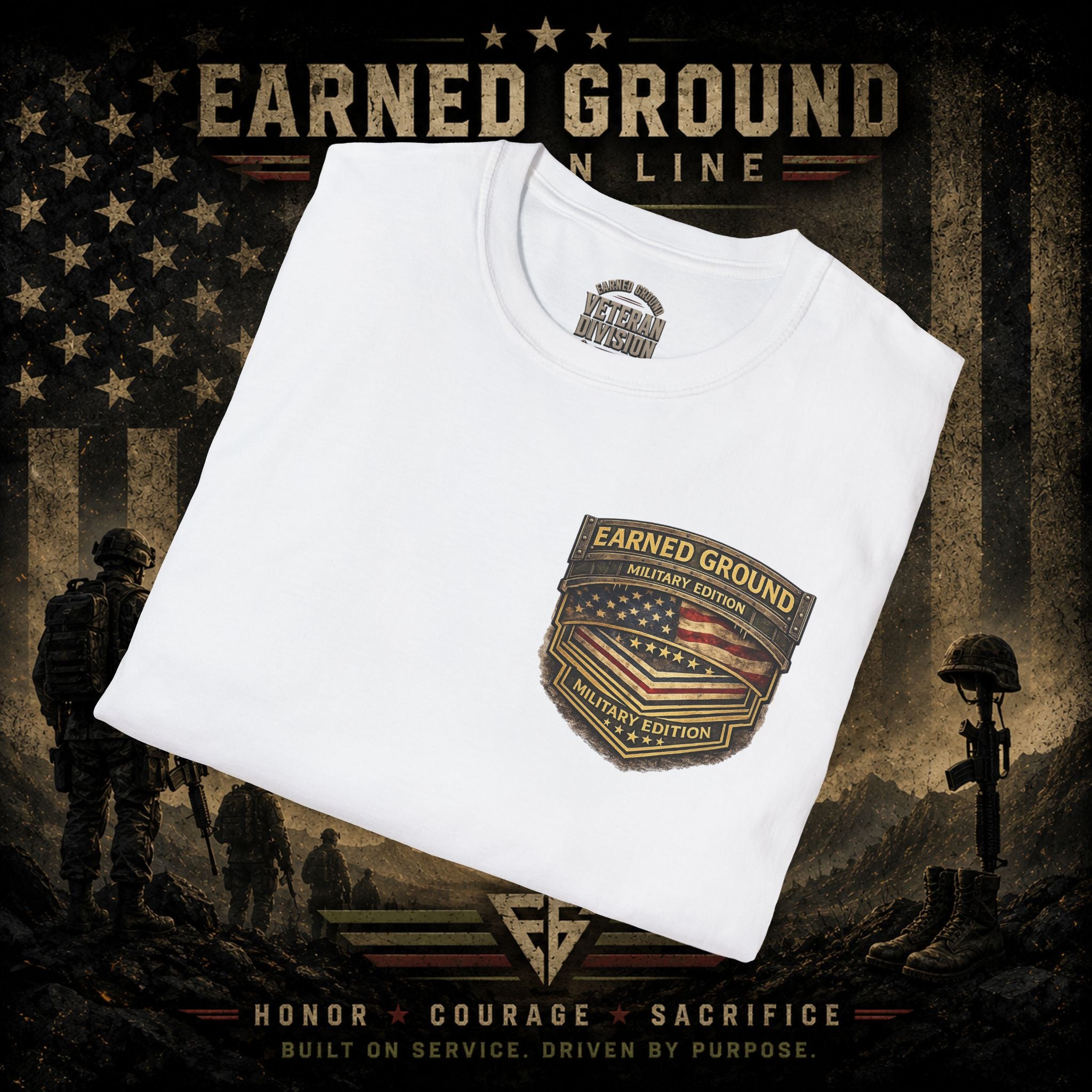 Earned Ground Military Divison — Honor Courage Sacrifice
