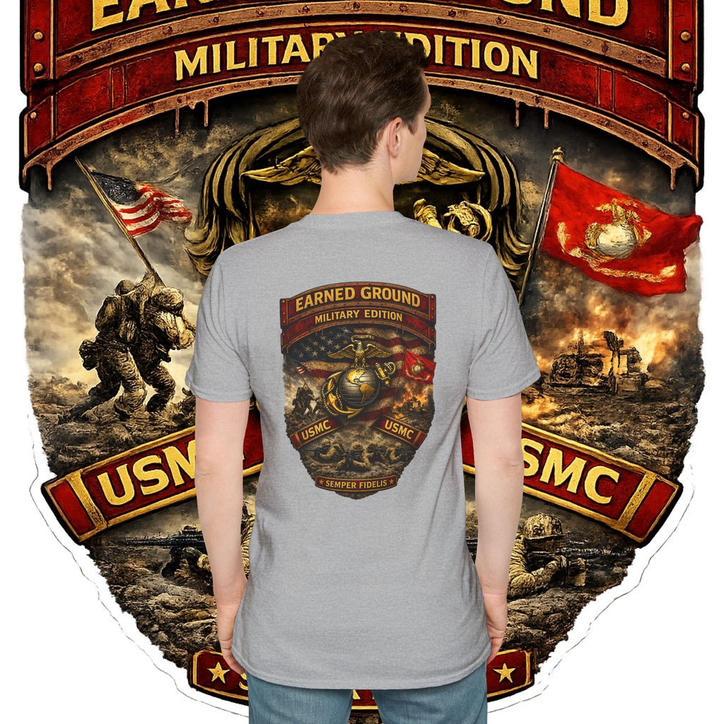 Earned Ground Military Edition USMC — USMC Military Tribute Pocket Tee