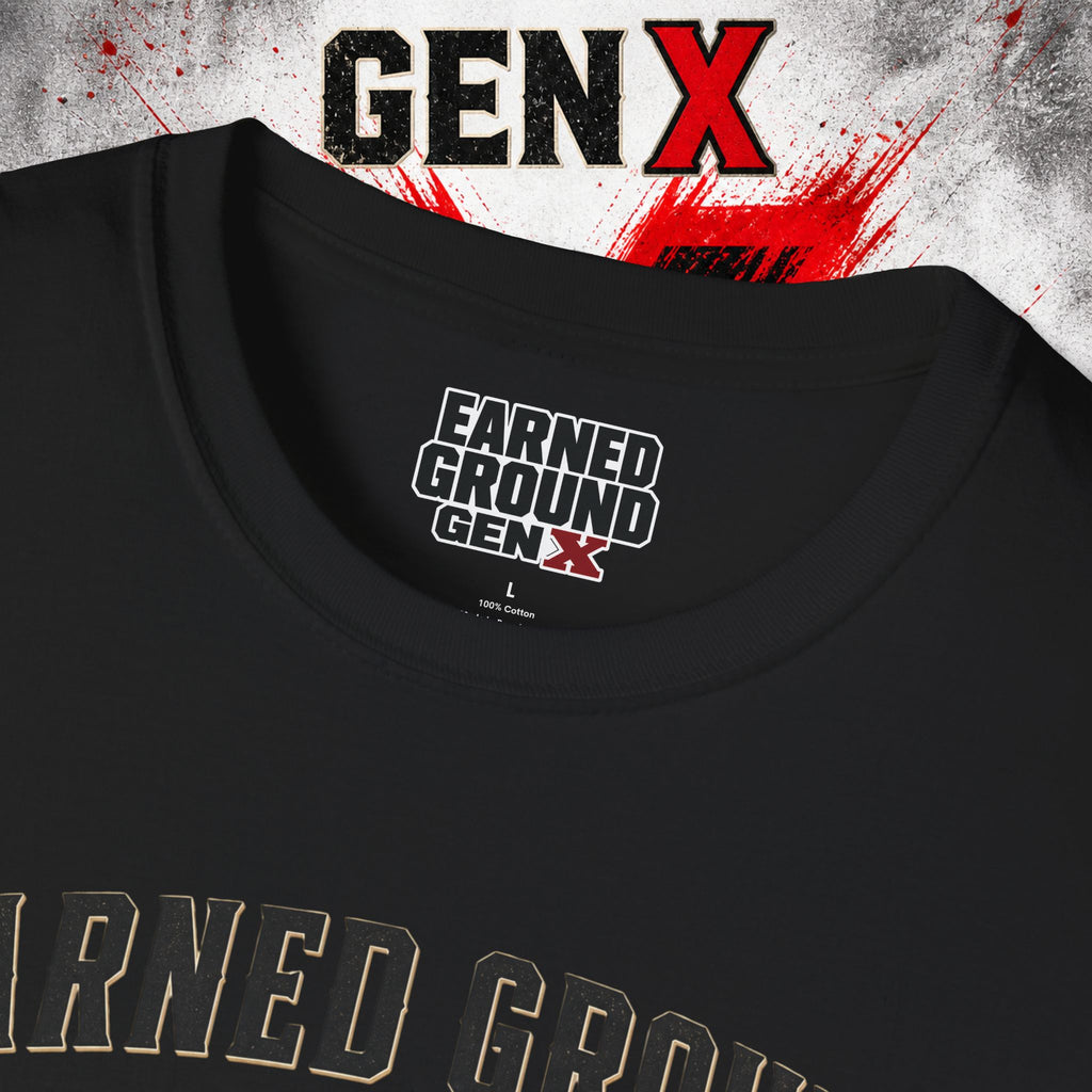 Earned Ground GEN X T-Shirt — 1965–1980 Retro Pride Tee