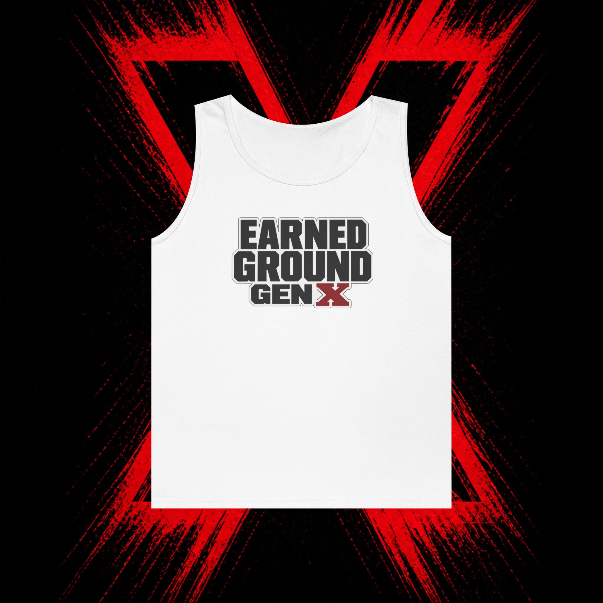 Earned Ground Gen X Tank Top - Vintage Retro Graphic