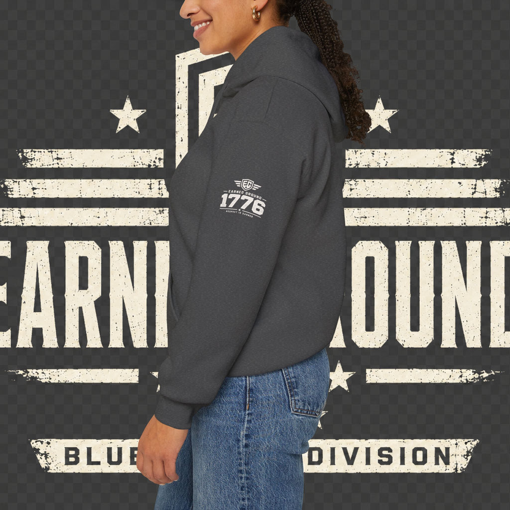 Earned Ground Blue Collar Hoodie – Blue Collar Division Hoodie