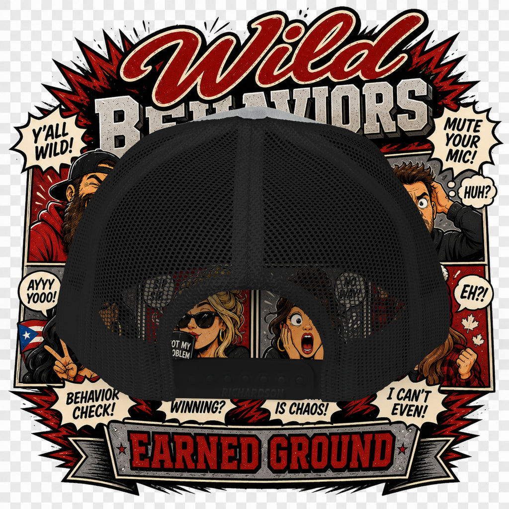 Earned Ground "Wild Behaviors" Richardson 112 – Retro Patch Trucker Hat