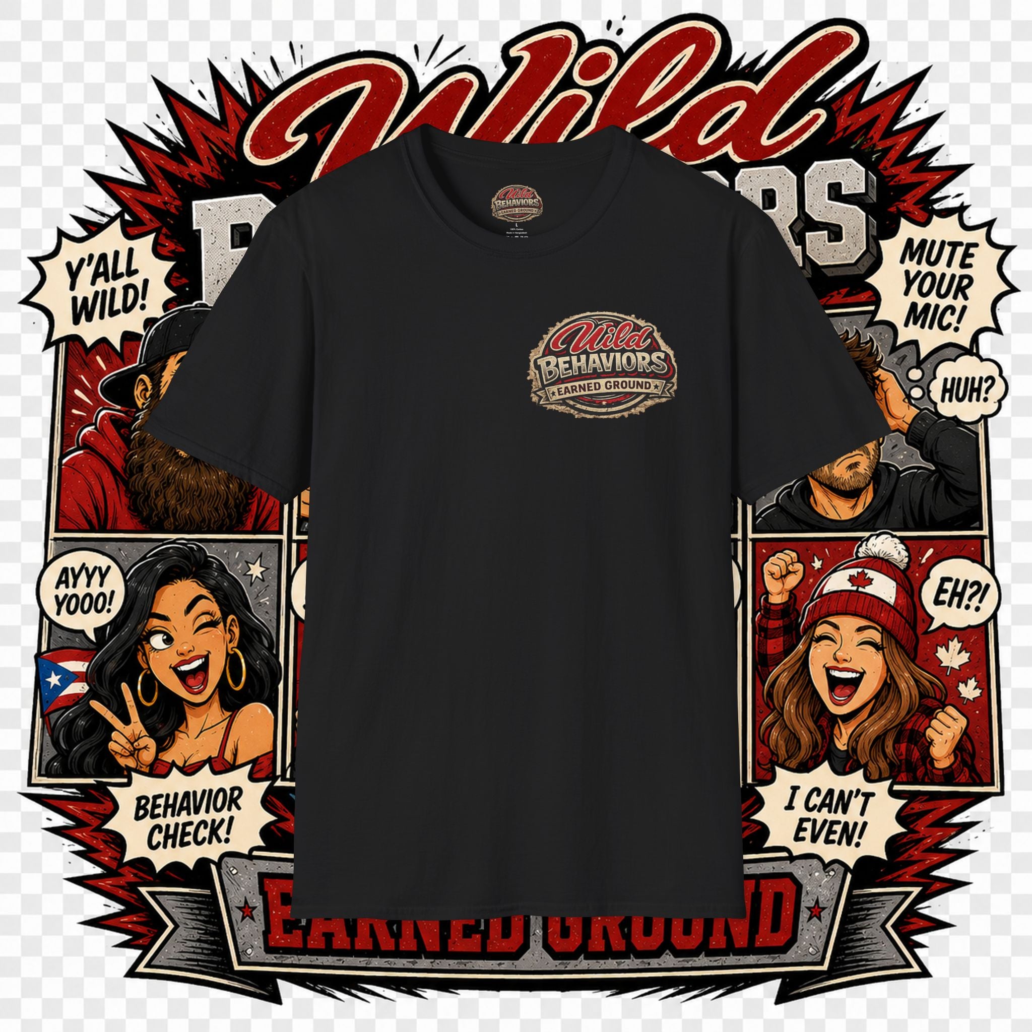 Earned Ground-- "Wild Behaviors" Tee