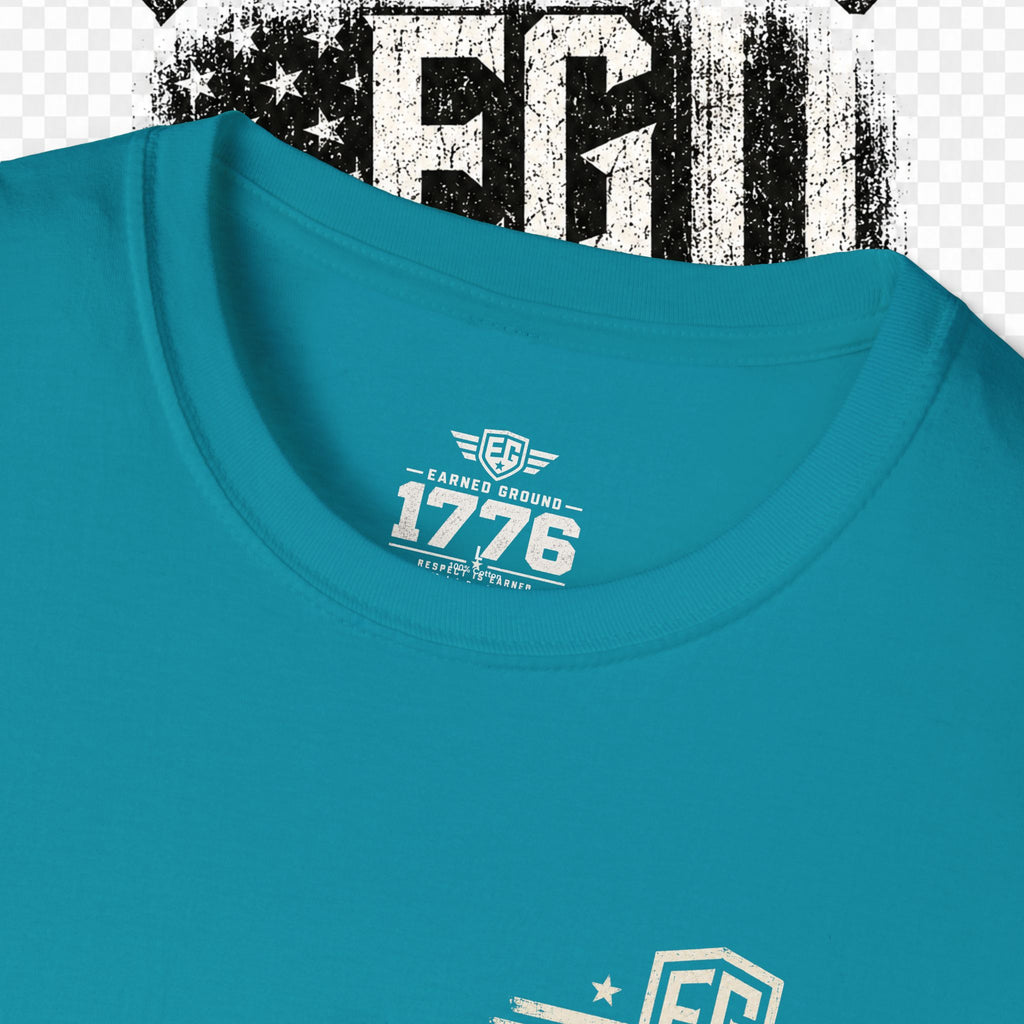 EARNED GROUND "BLUE COLLAR DIVISION" Coastal Calm Graphic T-Shirt