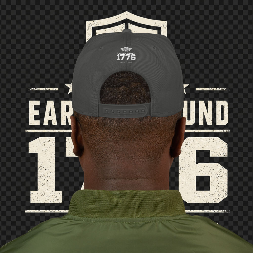 Earned Ground Embroidered Snapback Hat – Respect Is Earned Logo