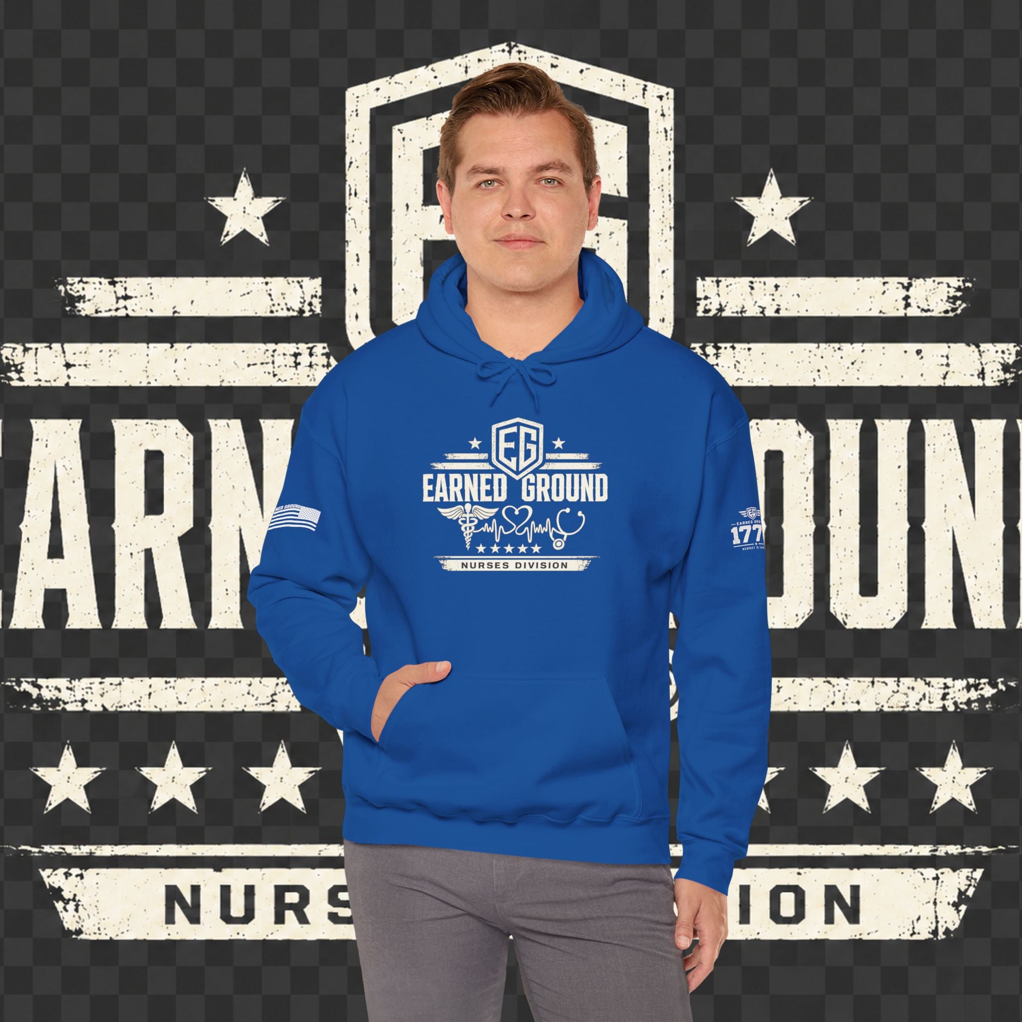 Earned Ground Nurses Division Hoodie — Nurse Tribute Pullover