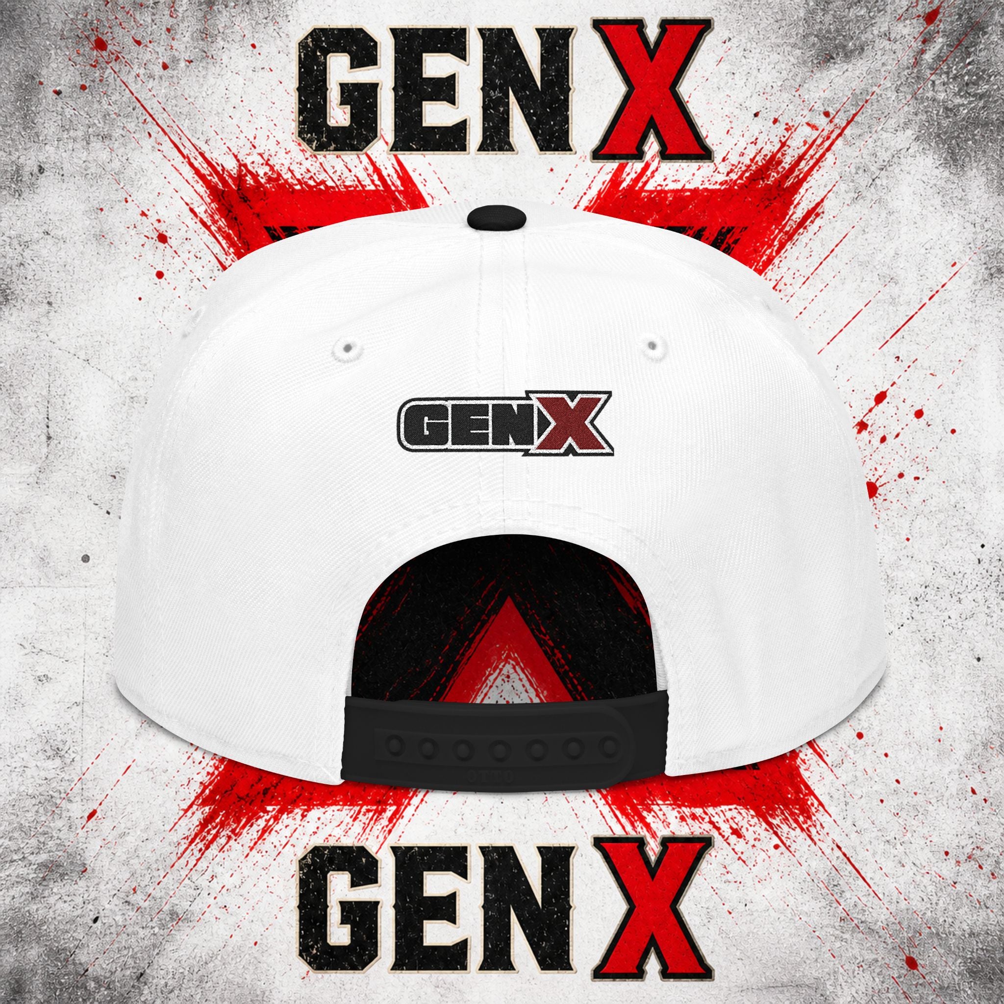 Gen X Embroidered Flat Bill Ball Cap — Gen X Proud 1965–1980