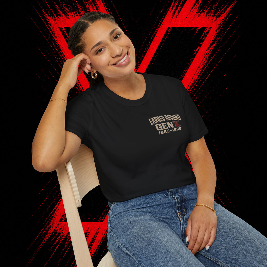 Earned Ground Gen X 1965–1980 Retro Vintage Tee— Gen X 1965–1980 Retro Vintage Tee
