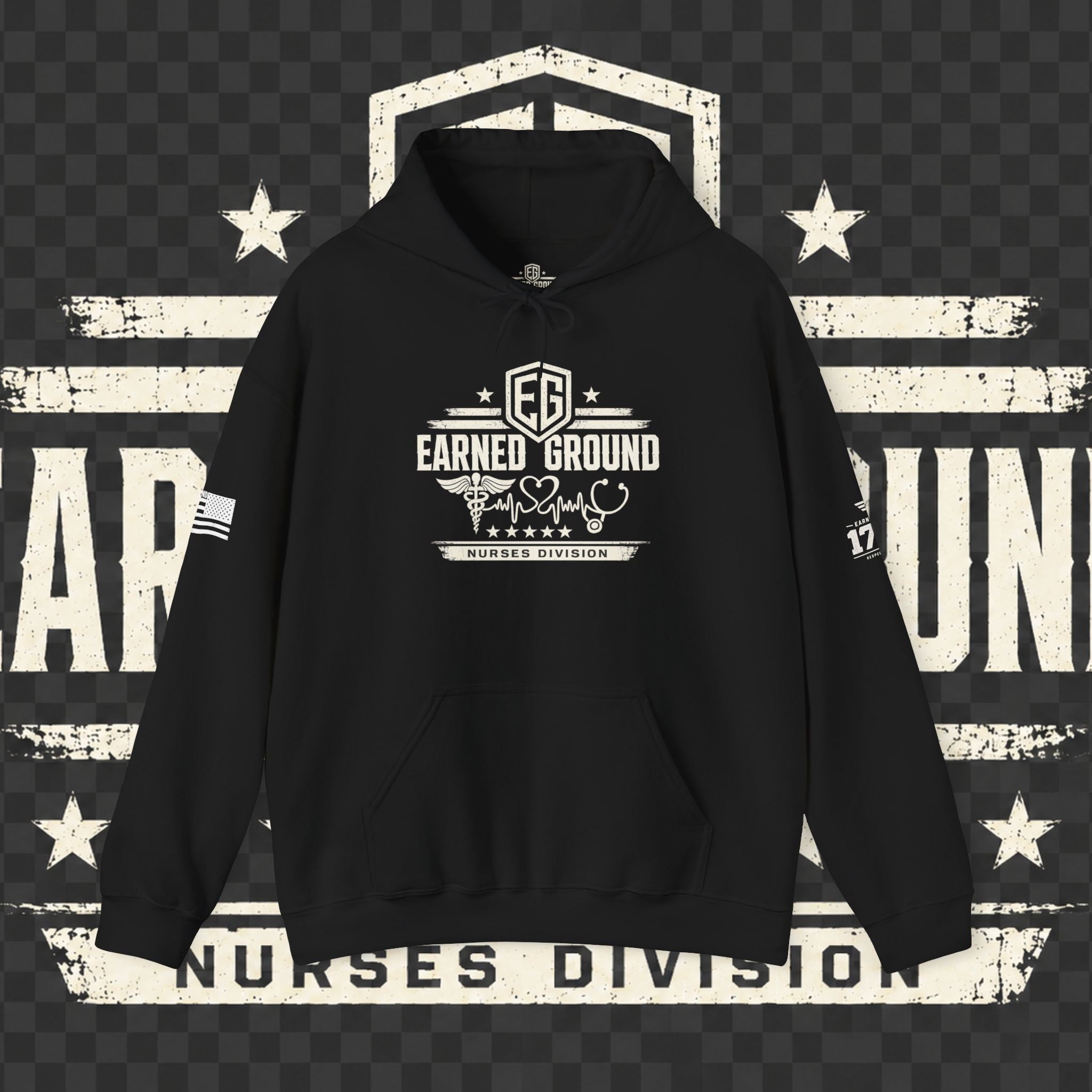 Earned Ground Nurses Division Hoodie — Nurse Tribute Pullover