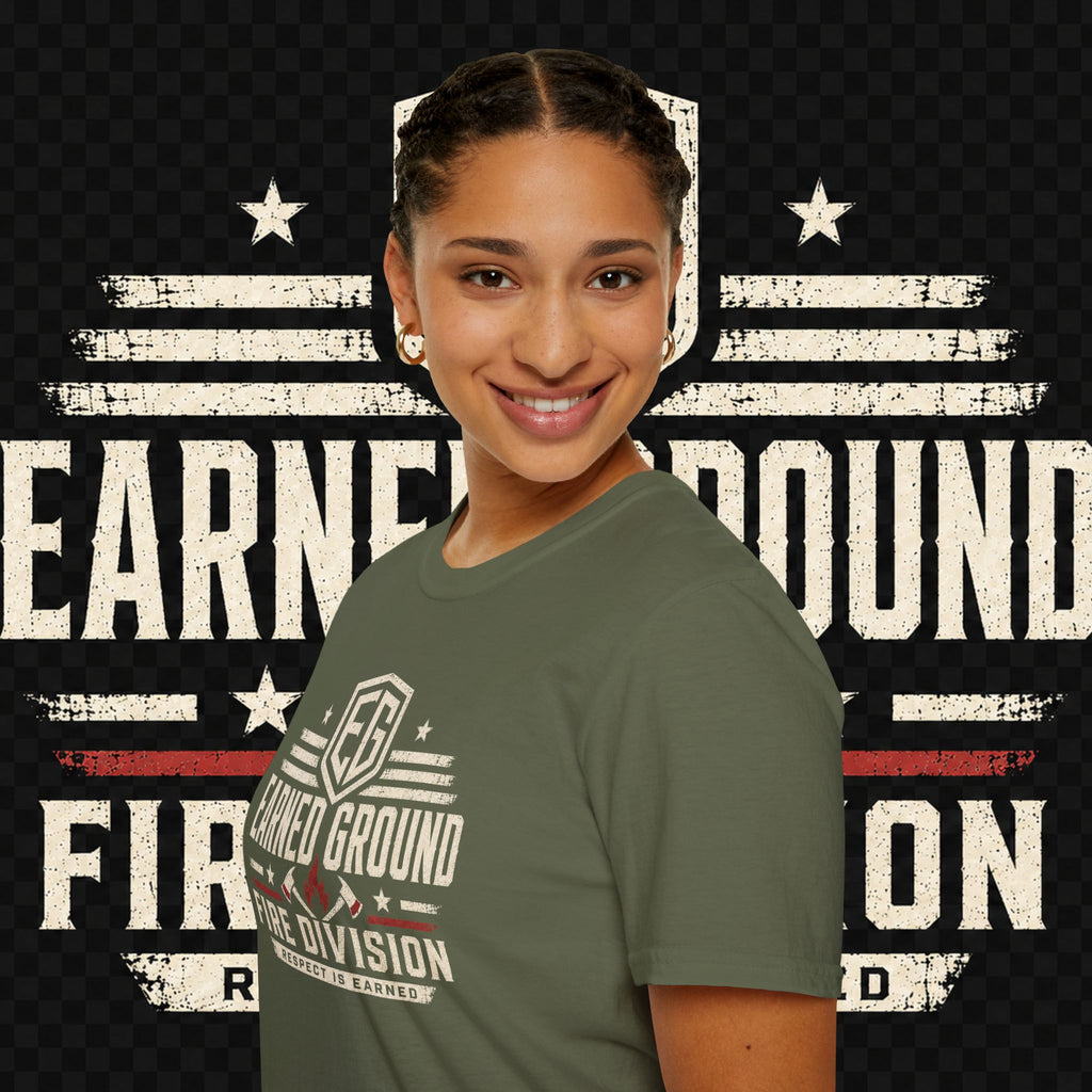 Earned Ground Fire Division T‑Shirt