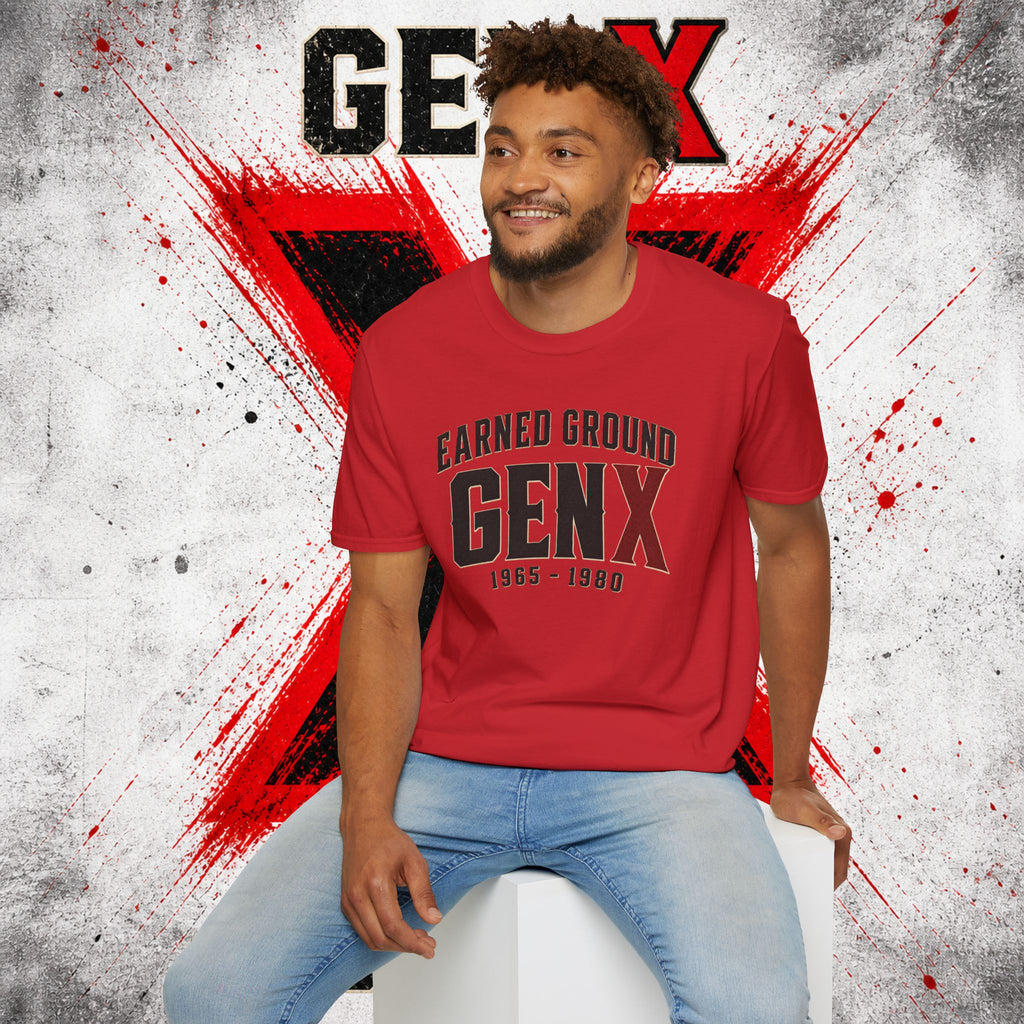 Earned Ground GEN X T-Shirt — 1965–1980 Retro Pride Tee