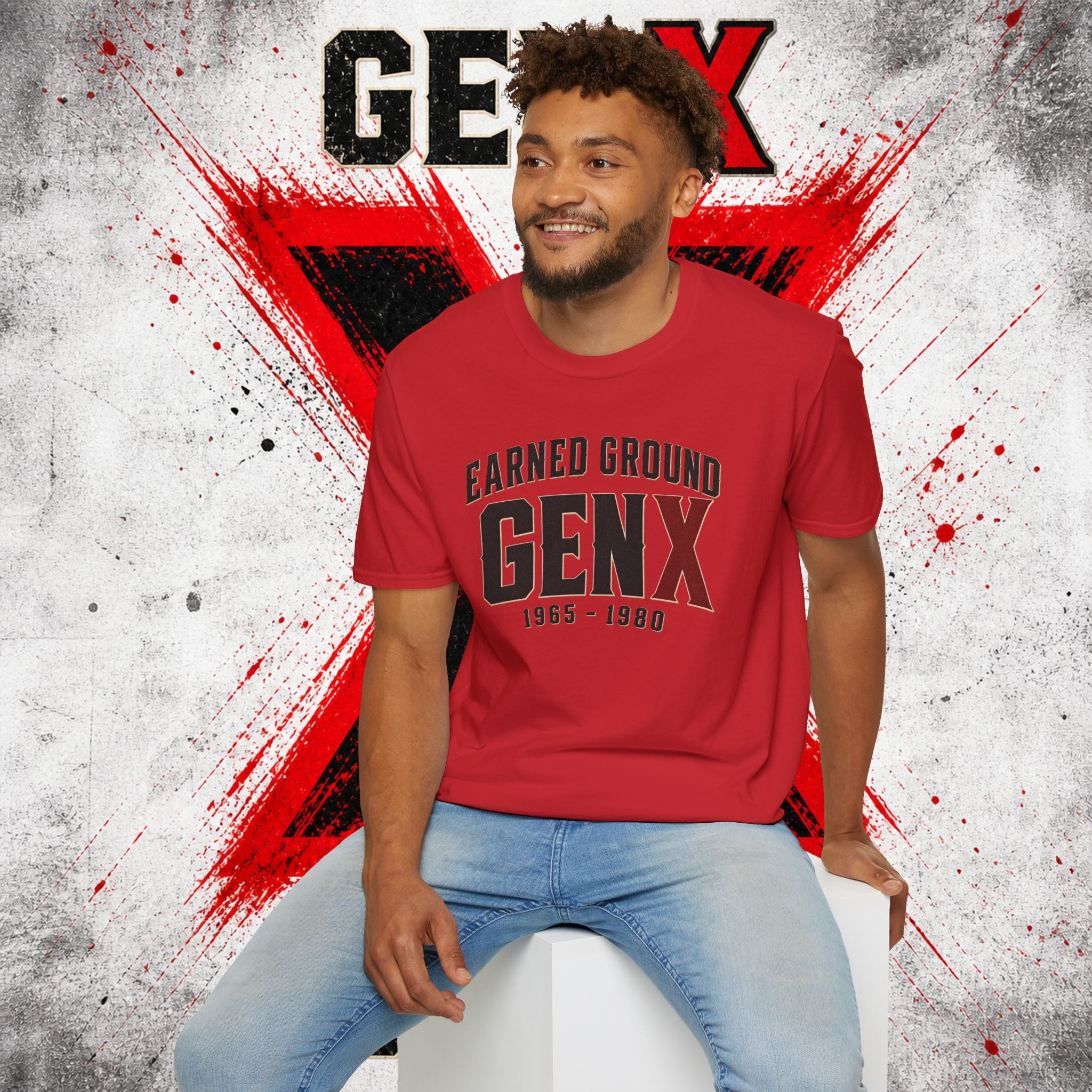 Earned Ground GEN X T-Shirt — 1965–1980 Retro Pride Tee