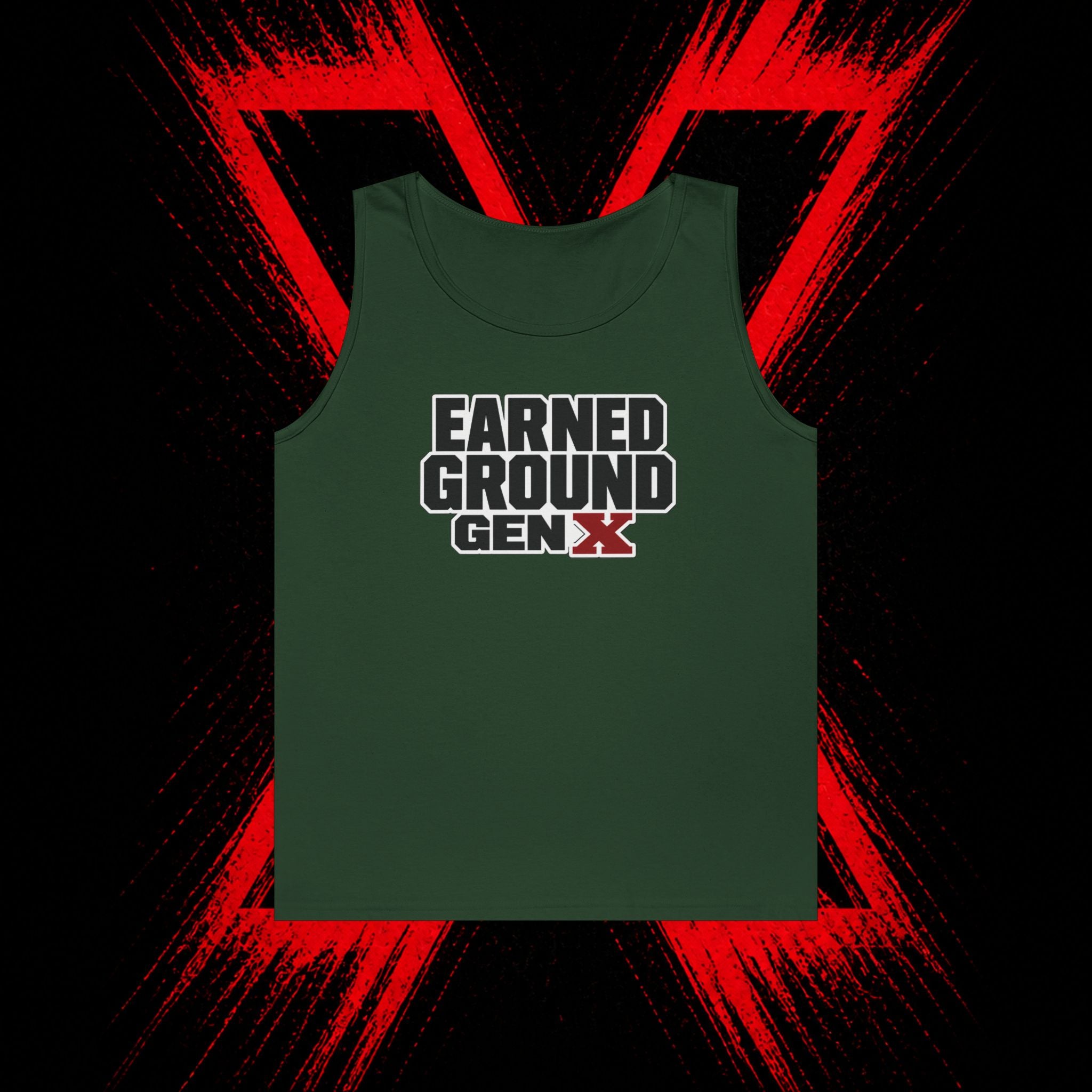 Earned Ground Gen X Tank Top - Vintage Retro Graphic