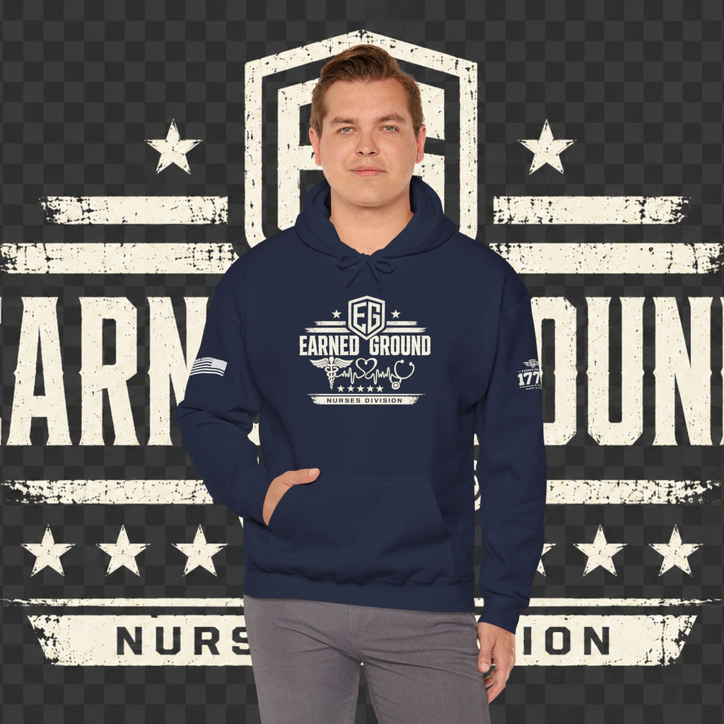 Earned Ground Nurses Division Hoodie — Nurse Tribute Pullover