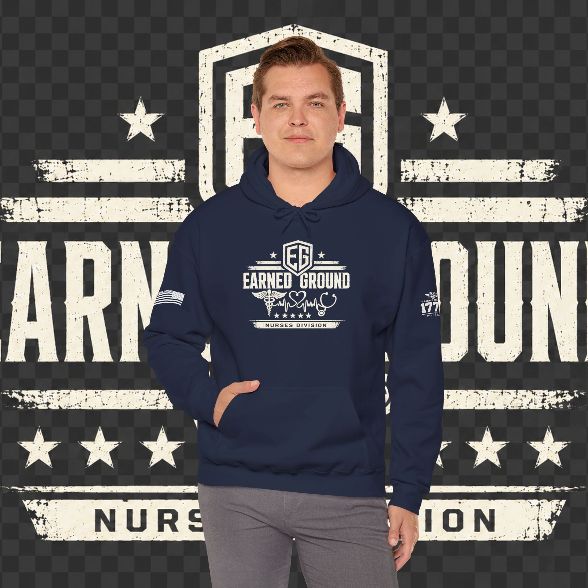 Earned Ground Nurses Division Hoodie — Nurse Tribute Pullover
