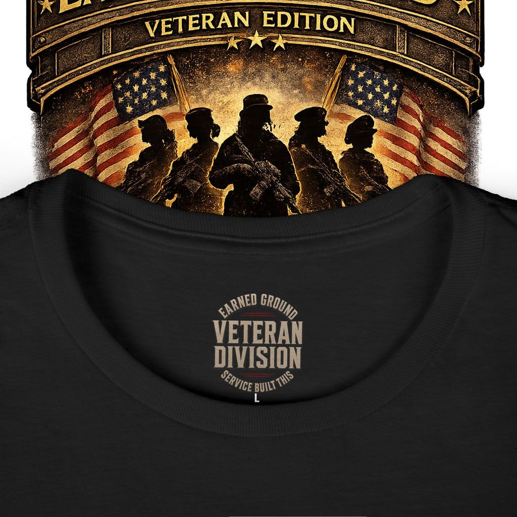 Earned Ground Female Veteran Patriotic Women's Tee - Female Veteran Patriotic Tee