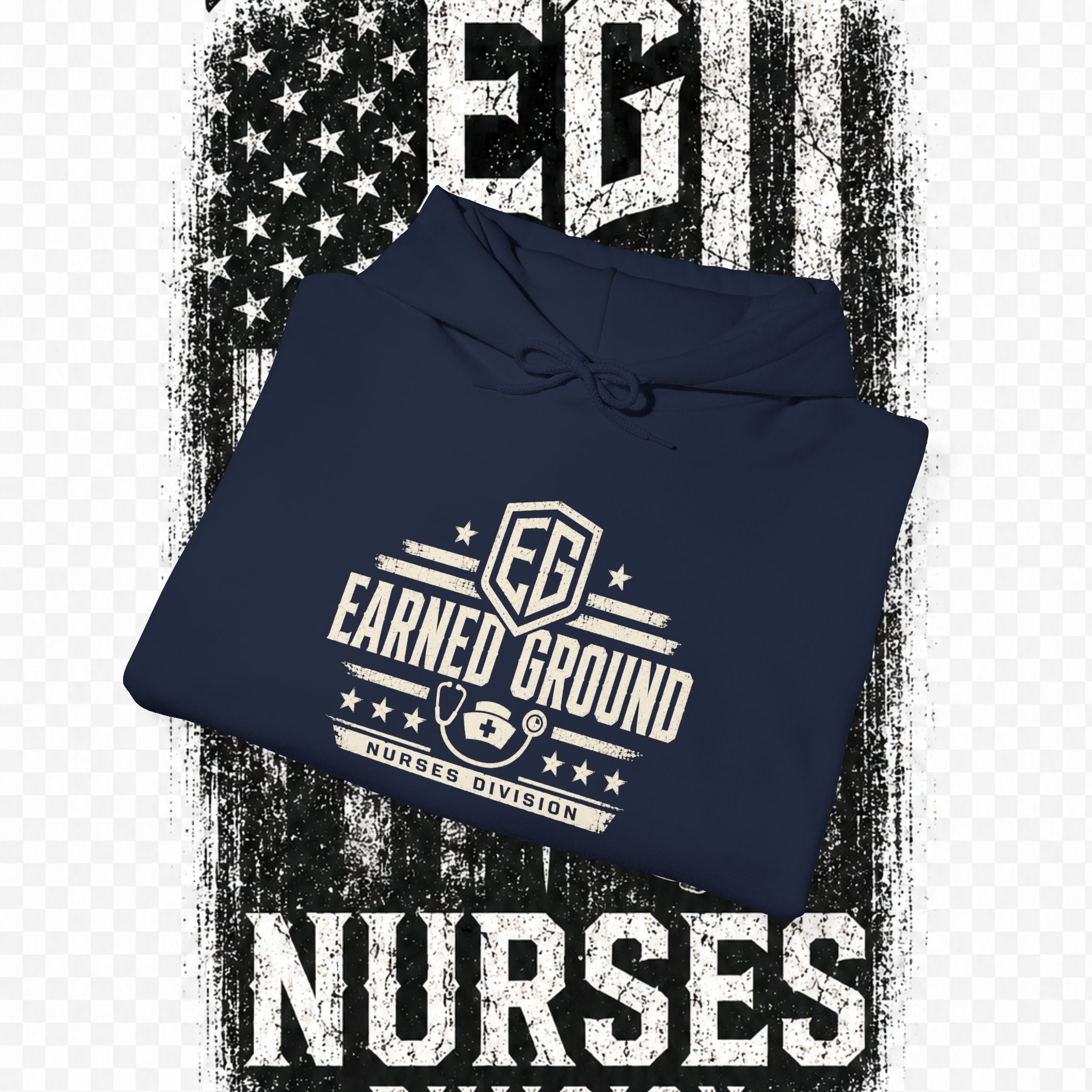 Earned Ground Nurses Division Hoodie — Nurse Tribute Pullover