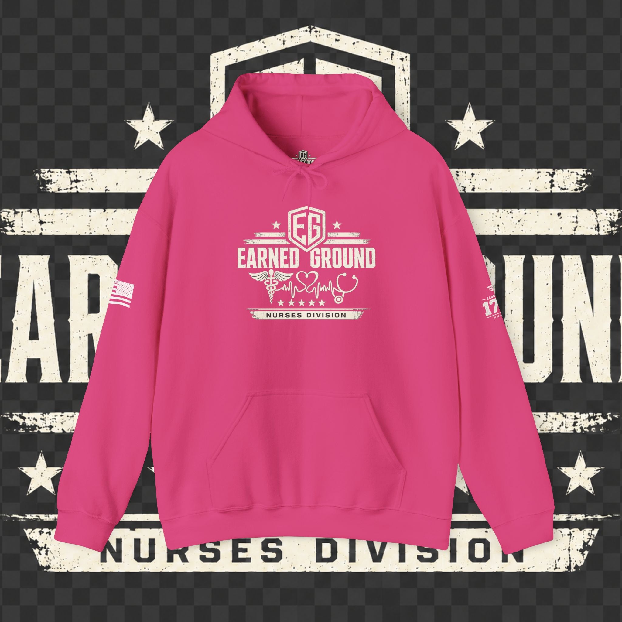 Earned Ground Nurses Division Hoodie — Nurse Tribute Pullover