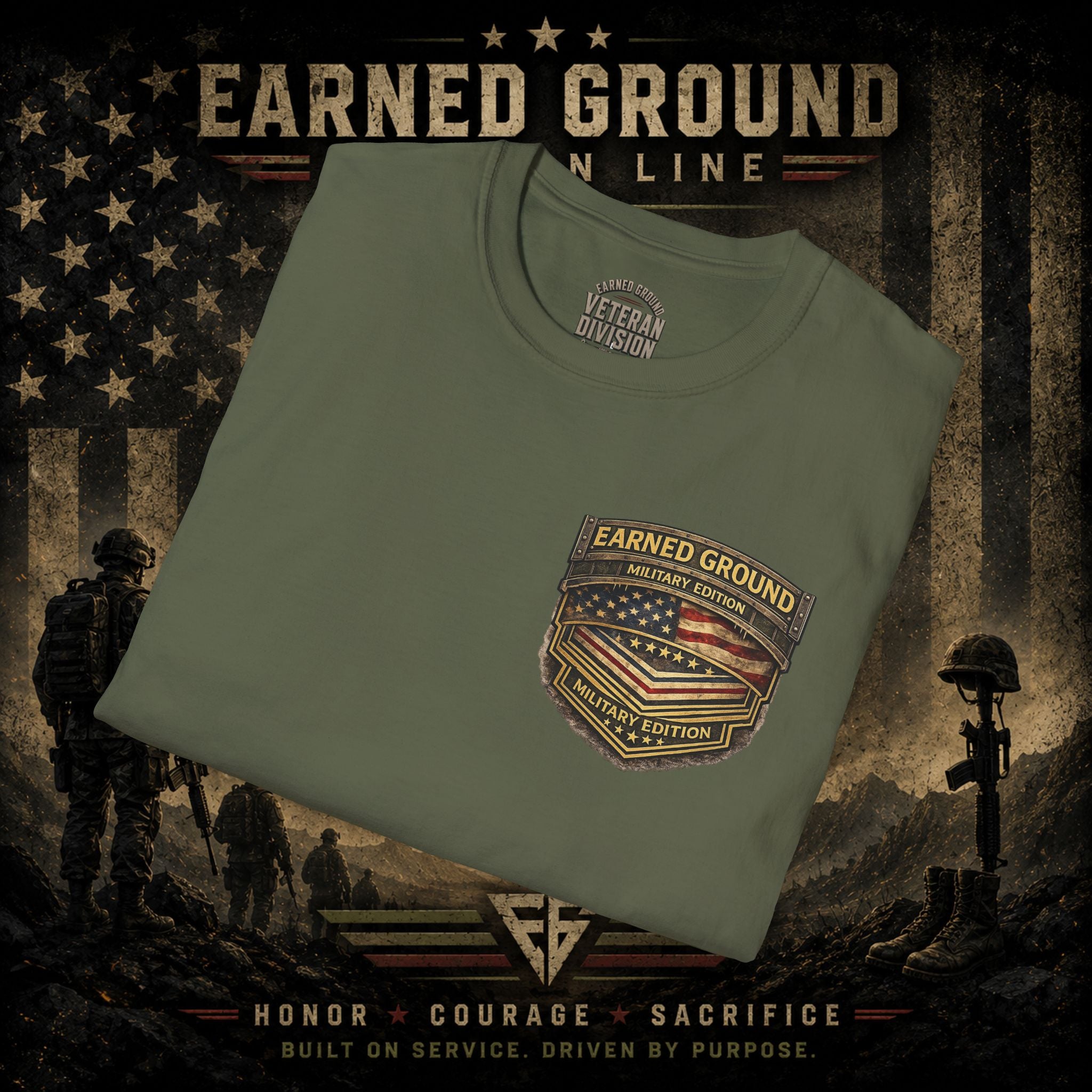 Earned Ground Military Divison — Honor Courage Sacrifice
