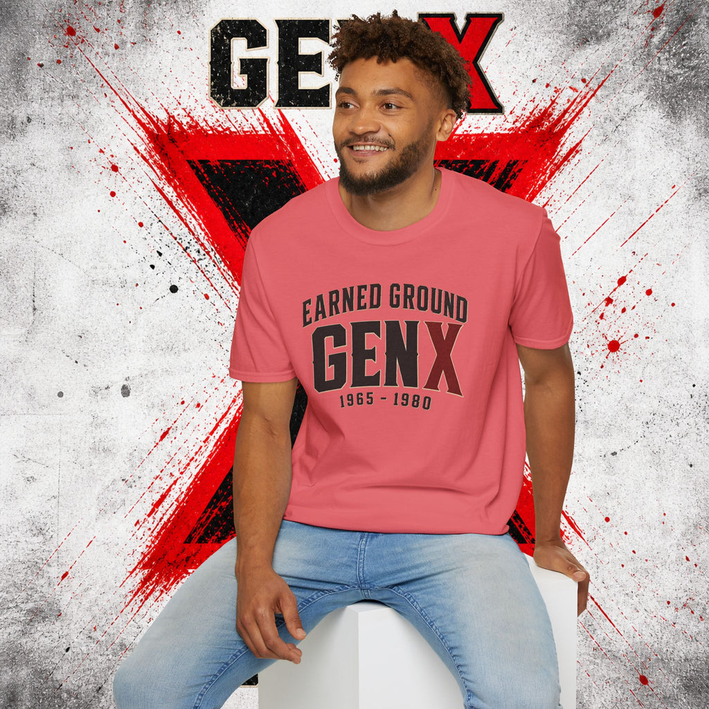 Earned Ground GEN X T-Shirt — 1965–1980 Retro Pride Tee