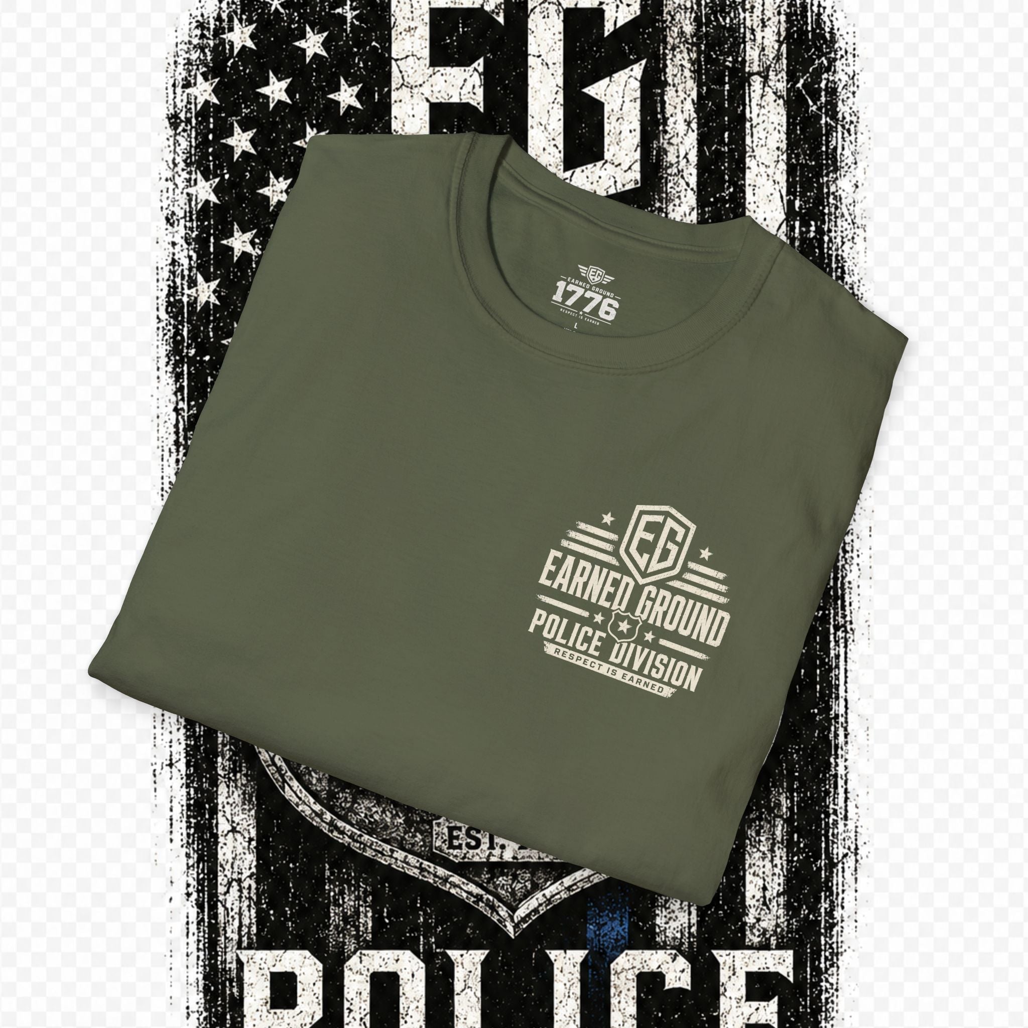 EARNED GROUND POLICE DIVISION--BACK THE BLUE