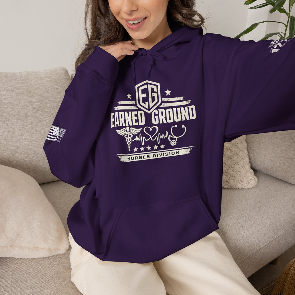Earned Ground Nurses Division Hoodie — Nurse Tribute Pullover