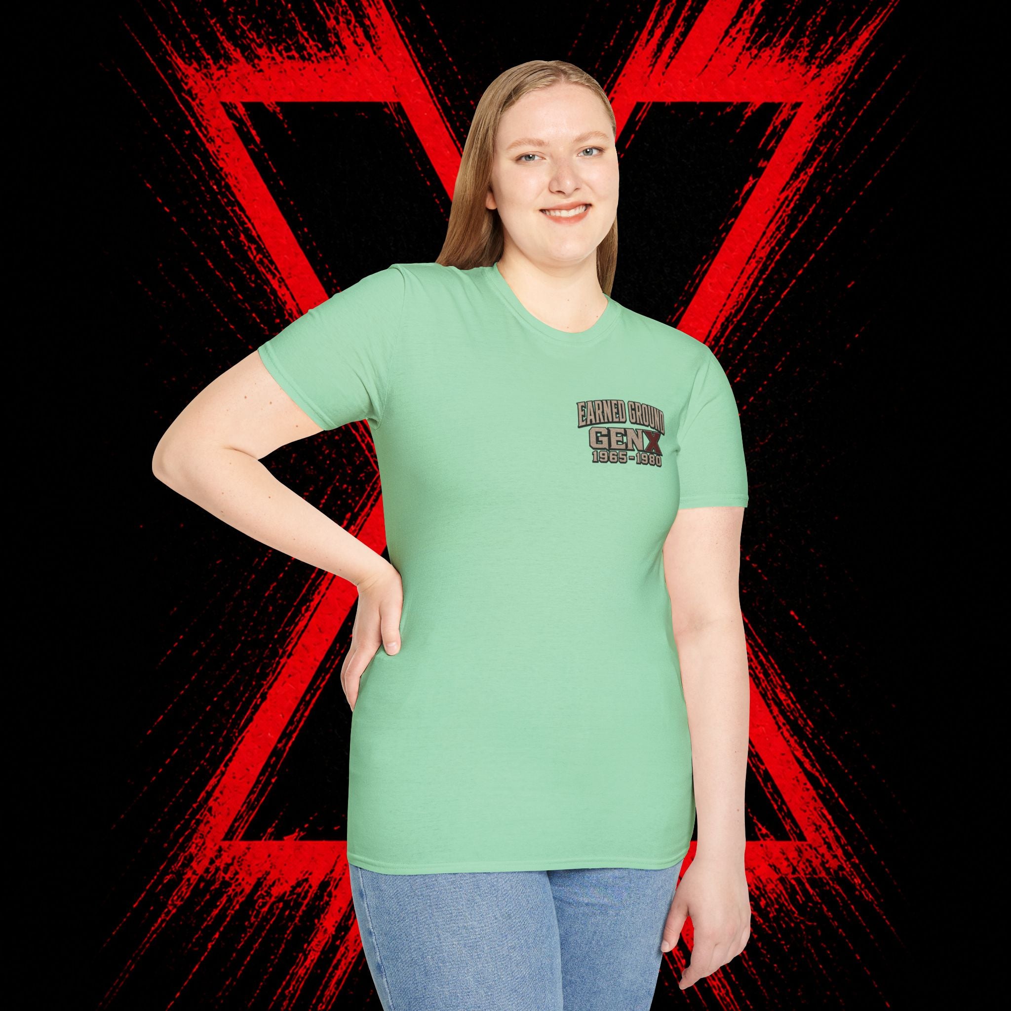 Earned Ground Gen X 1965–1980 Retro Vintage Tee— Gen X 1965–1980 Retro Vintage Tee