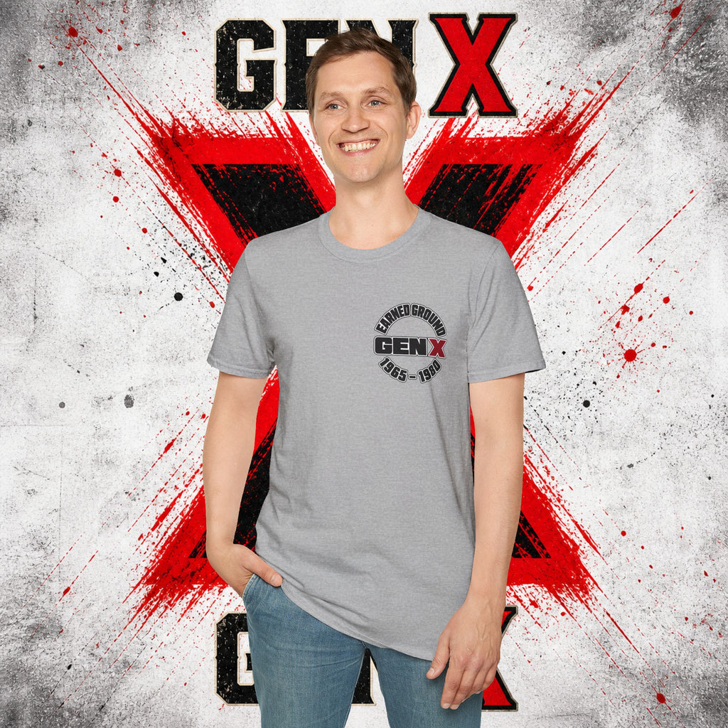 EARNED GROUD Gen X 1965–1980 Retro Logo T-Shirt