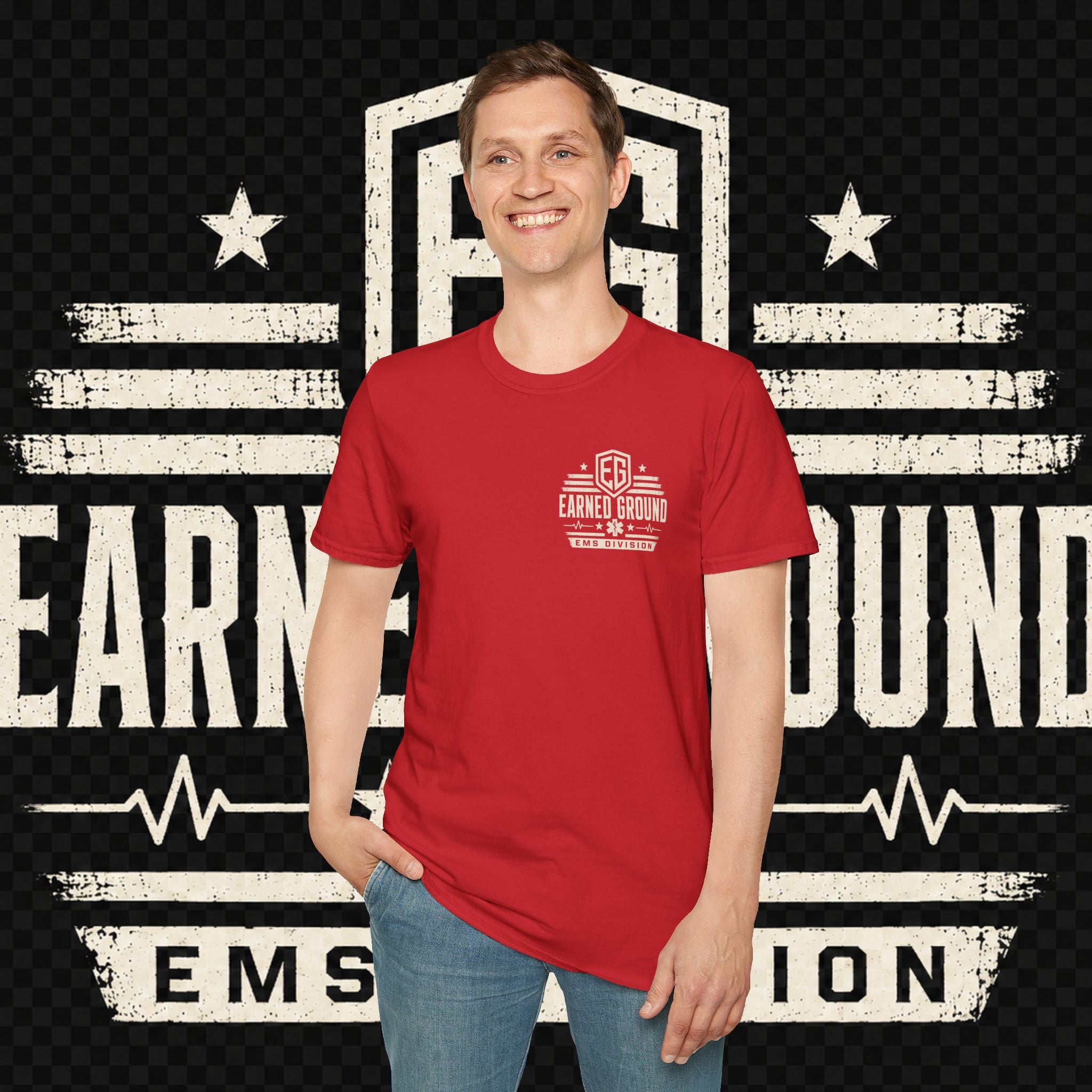 EARNED GROUND EMS DIVISON Heritage T-Shirt -