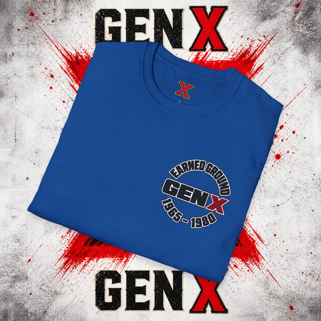 EARNED GROUD Gen X 1965–1980 Retro Logo T-Shirt